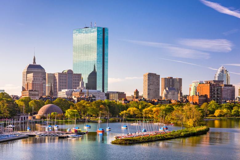 A stock image of the city of Boston as viewed from the Charles River