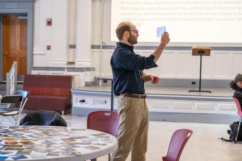 A member of ATLAS leads a workshop