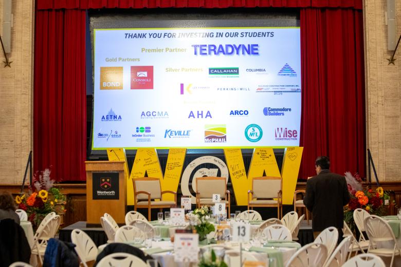 Sponsor screen shot list and table setting for breakfast 