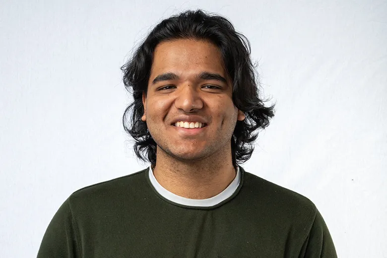Headshot portrait of a man