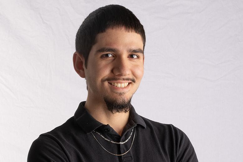 Headshot portrait of a man
