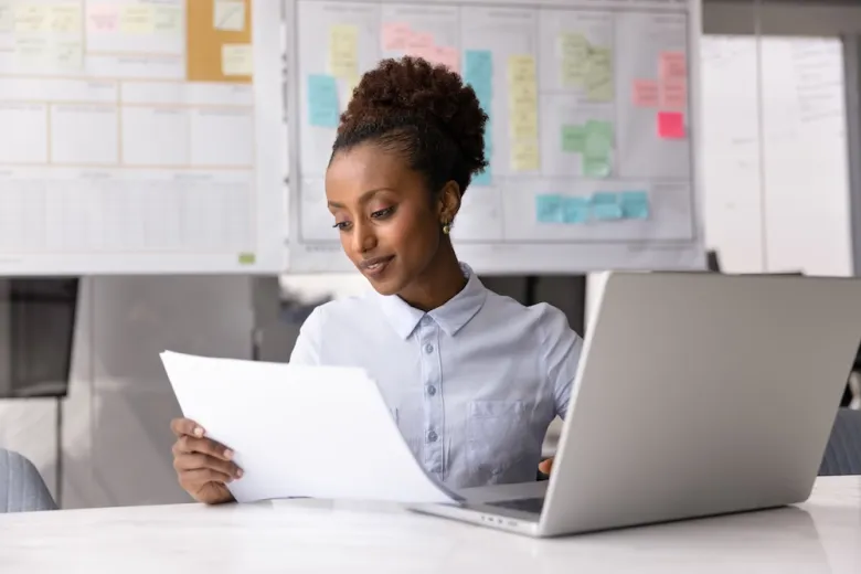 woman in office