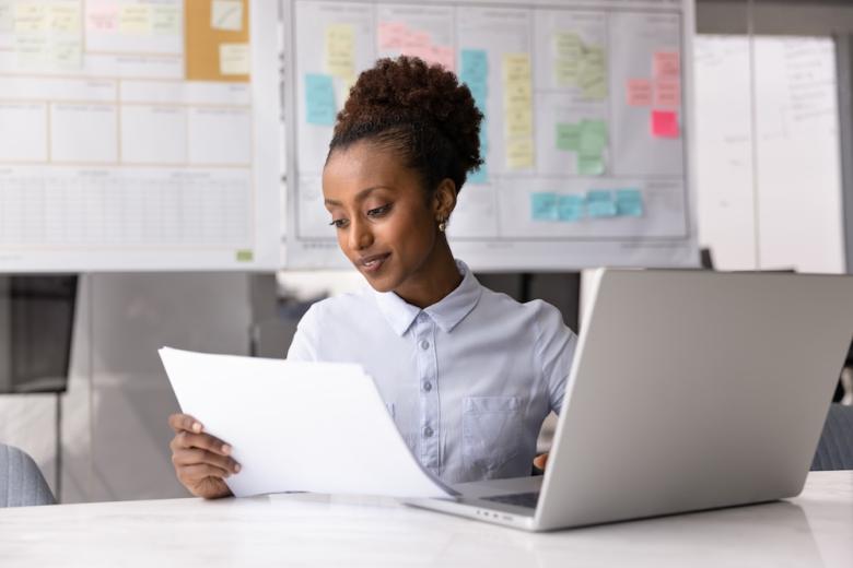 woman in office