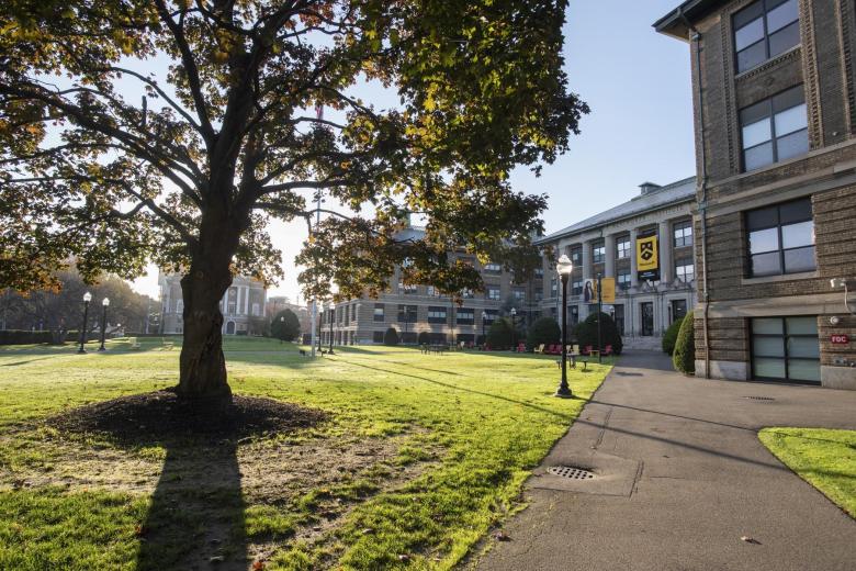 Wentworth hall seen from Ruggles Street