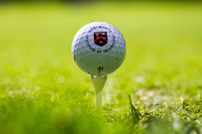 Golf ball with WIT alumni logo