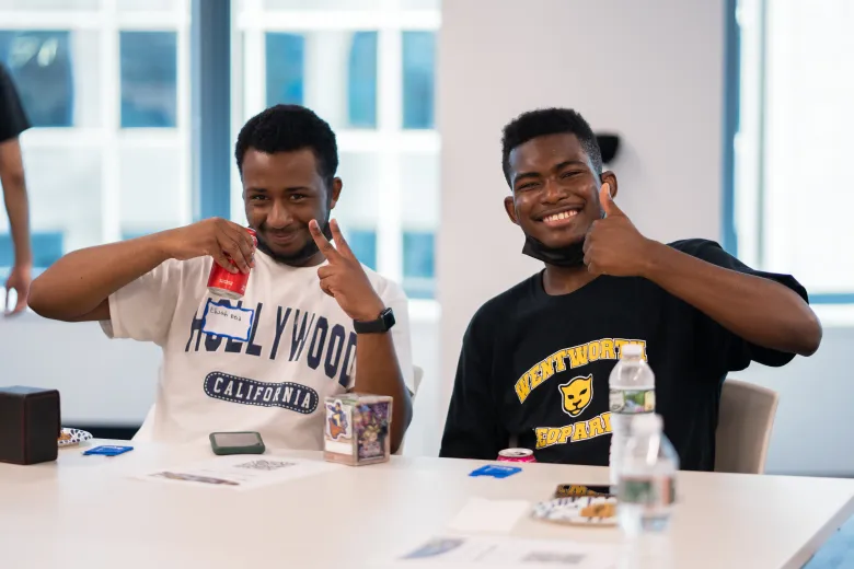 Students smiling 