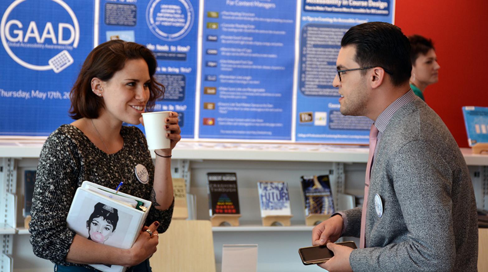 Members of the Wellness Center host an accessibility event.