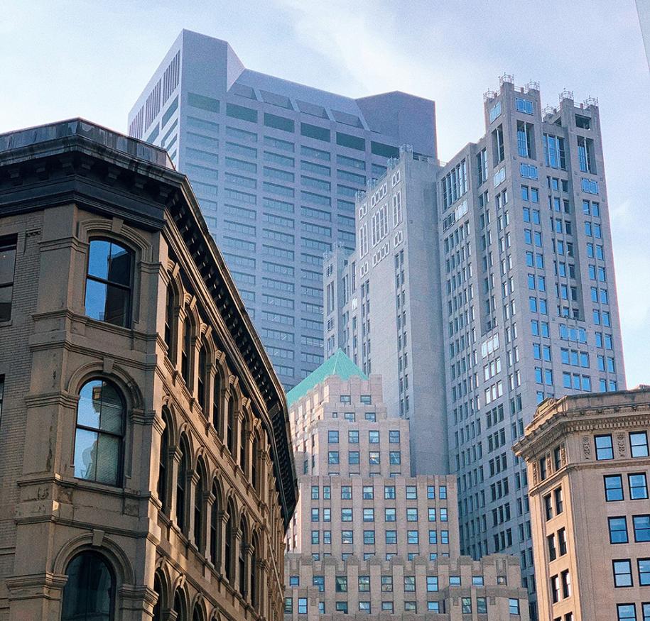 Boston skyline.