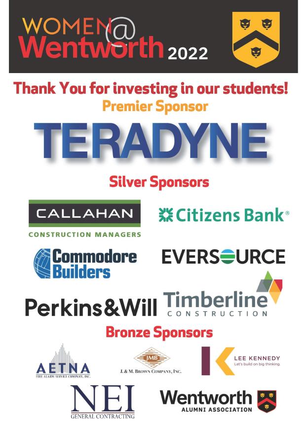 Logos from all corporate sponsors by giving level