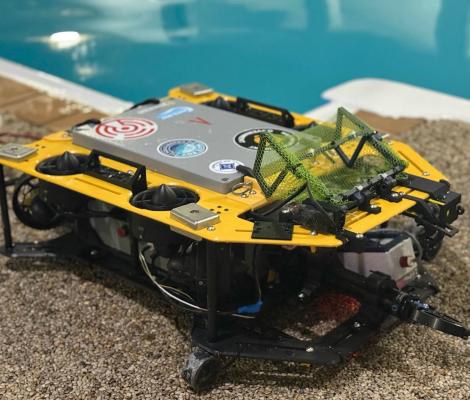a robot designed to work underwater
