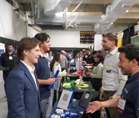 people at a career fair