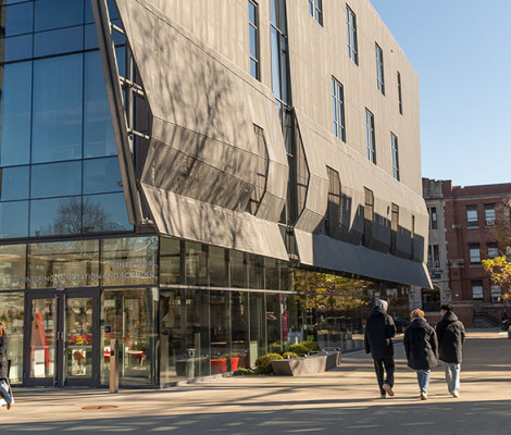 Fall campus, building