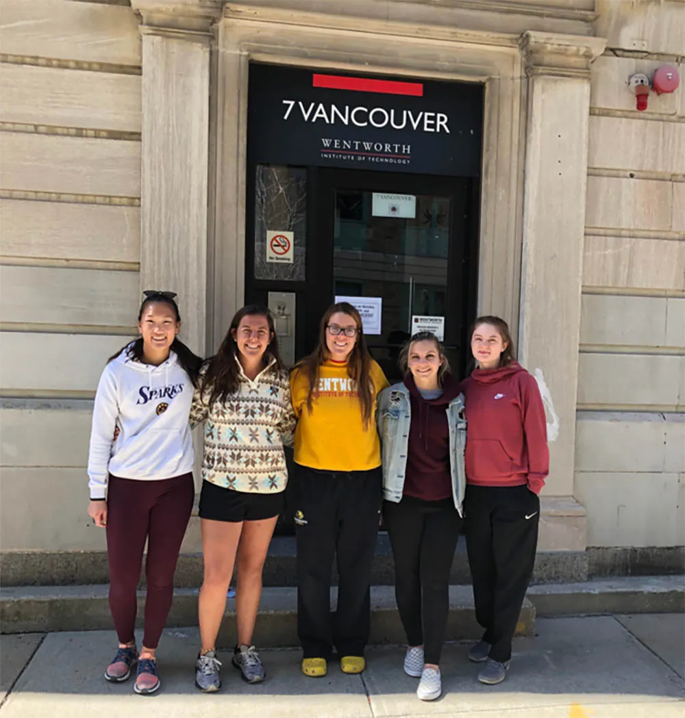 Students outside of Vancouver hall