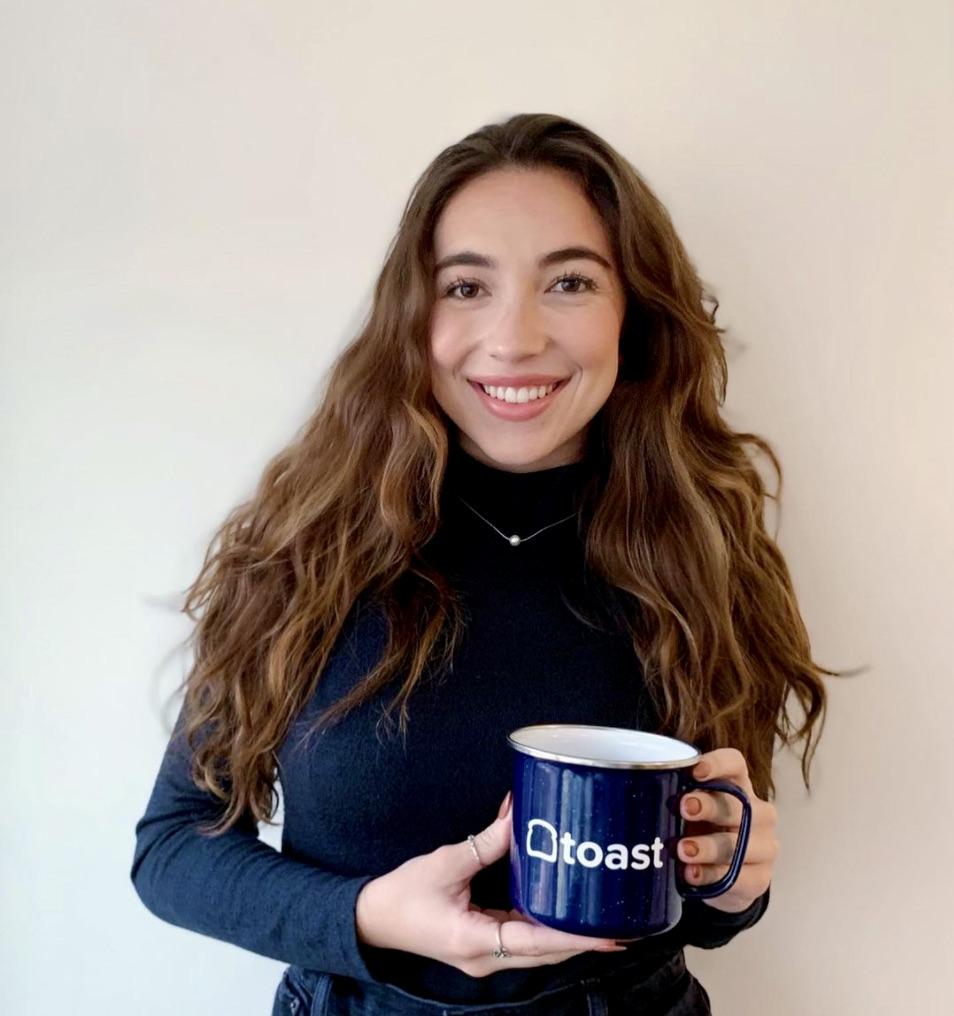 woman holding a coffee mug