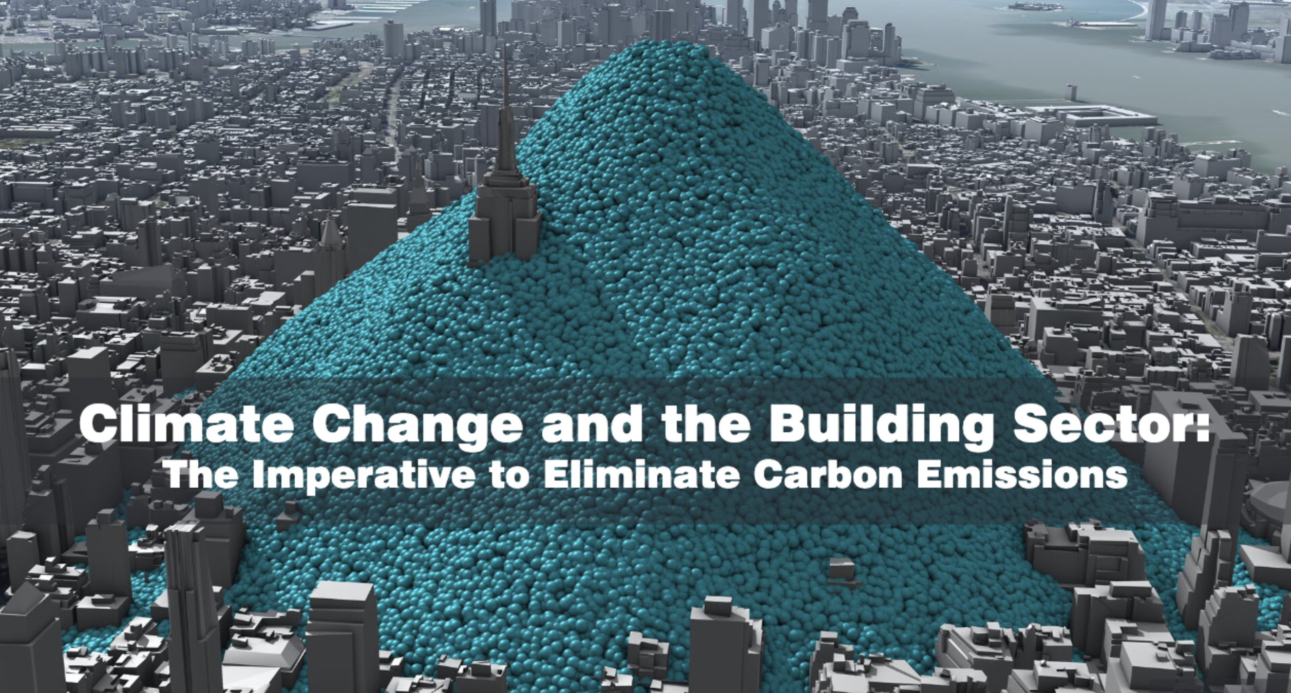 graphic showing climate change in a city