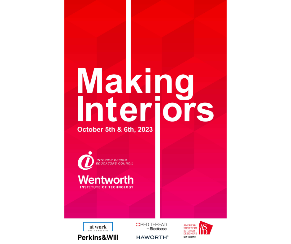 red poster with text