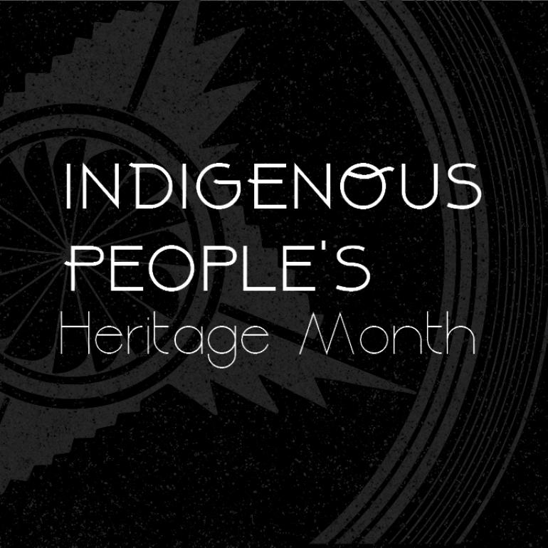 Indigenous peoples heritage month graphic
