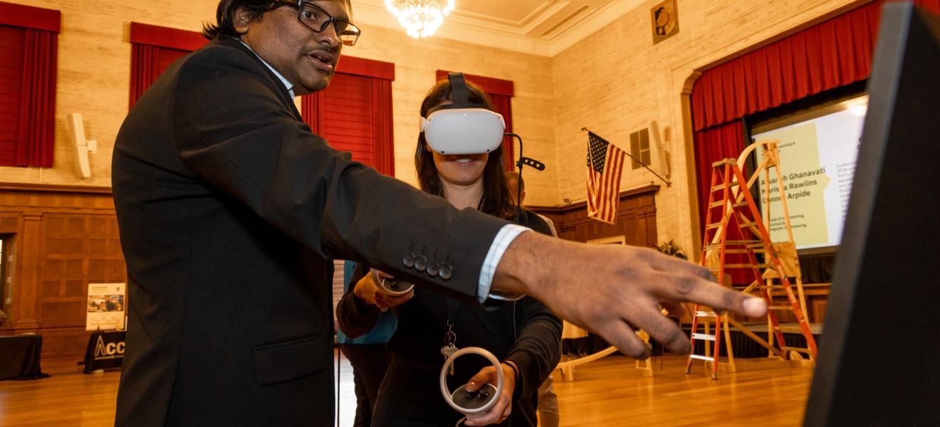 people wear virtual reality headsets