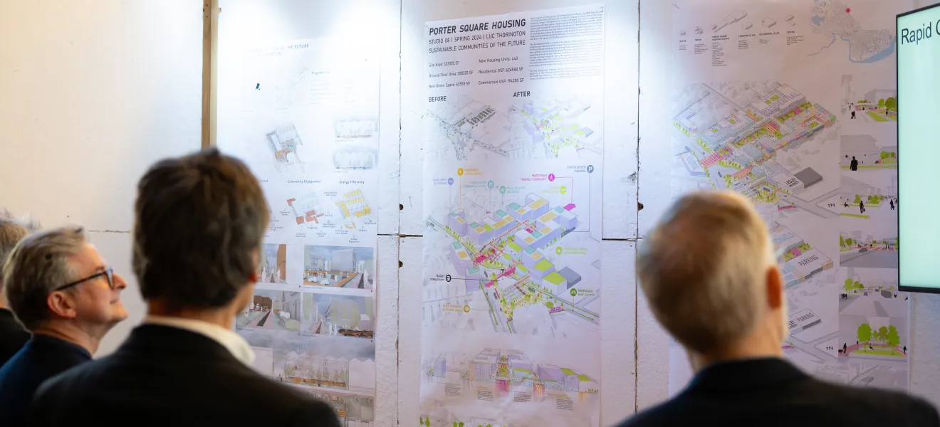 people awaiting an architecture related presentation