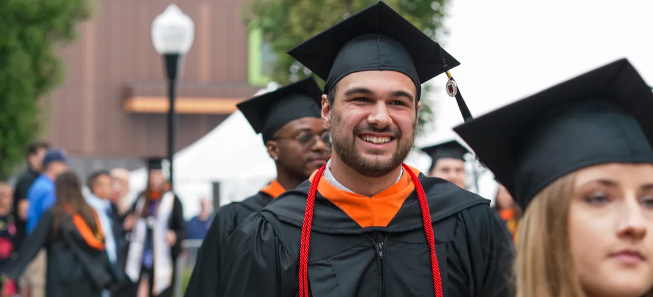 students in graduation caps