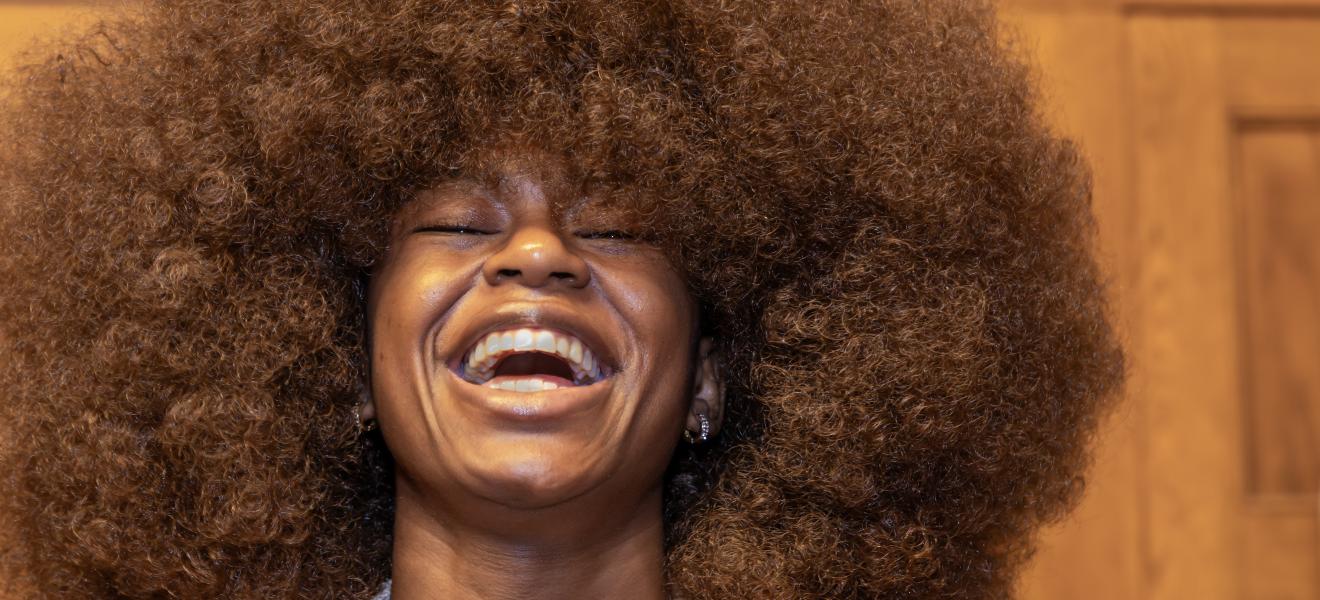 portrait of a woman smiling