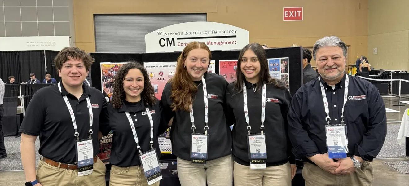 a group of people at a conference