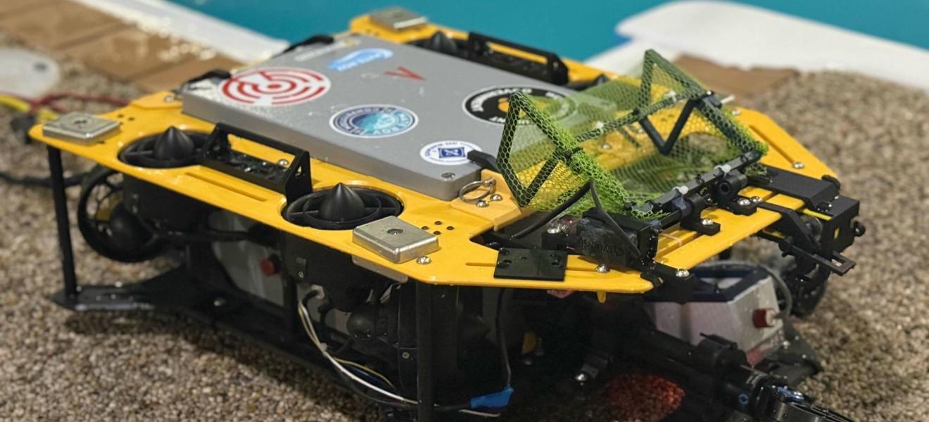 a robot designed to work underwater