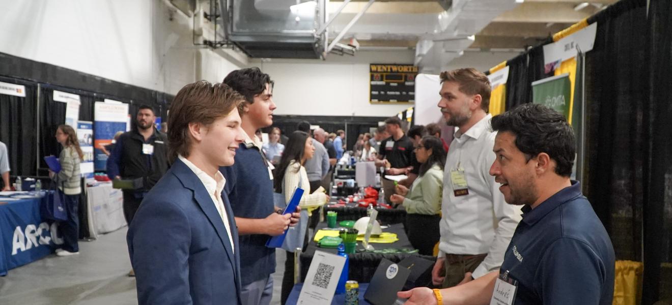 people at a career fair