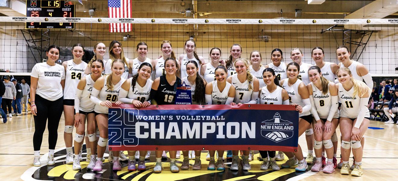 a group shot of the women's volleyball team