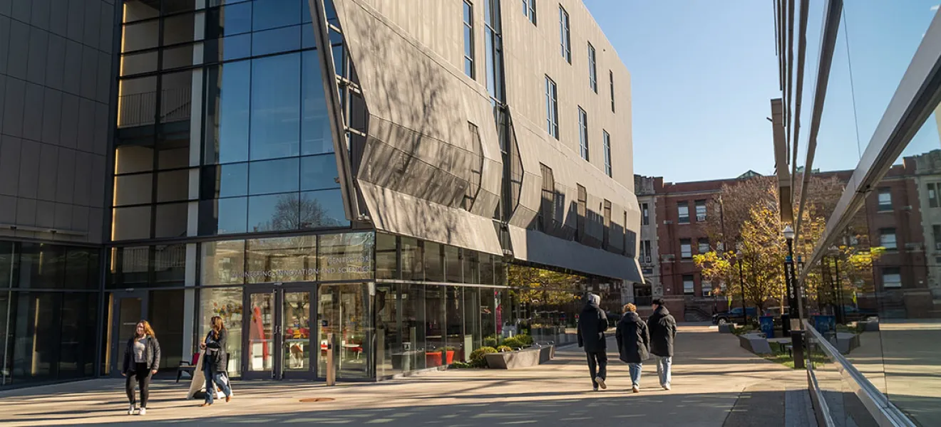 Fall campus, building