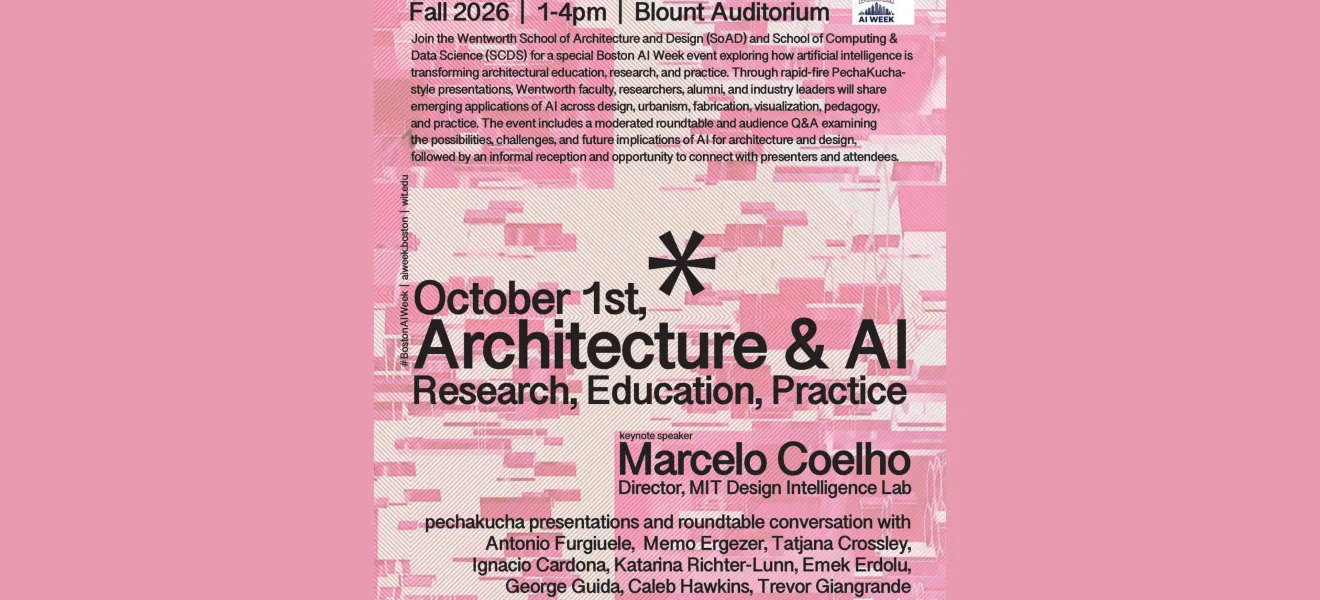 graphic advertising an ai event in boston
