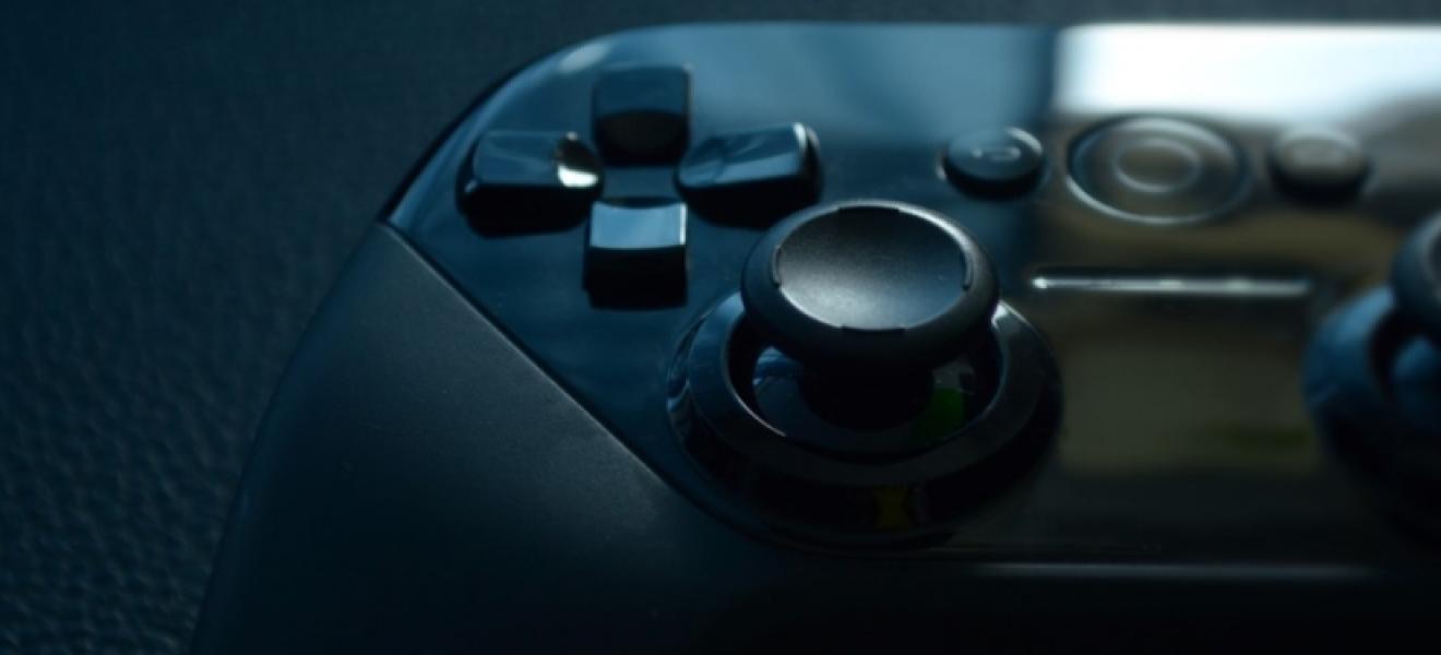 Close-up of game controller. 