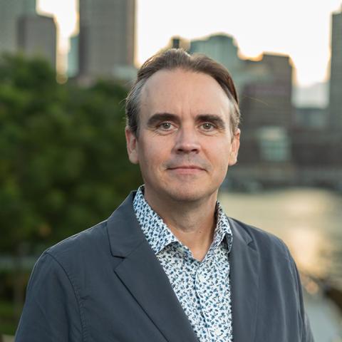 Headshot portrait of a man