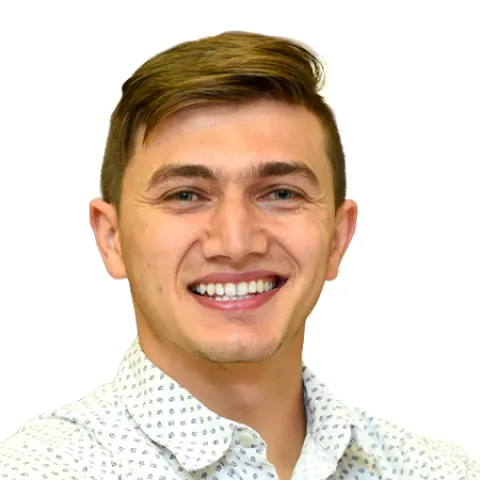 Headshot portrait of a man