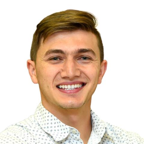 Headshot portrait of a man