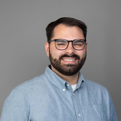 Headshot portrait of a man