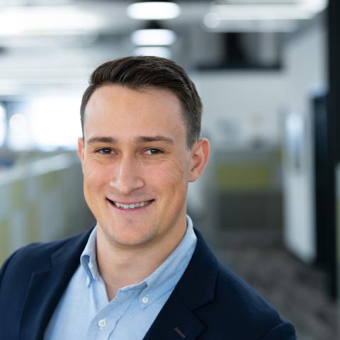 Headshot portrait of a man