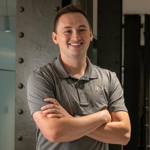Headshot portrait of a man