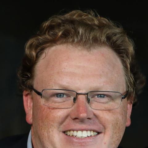 Headshot portrait of a man