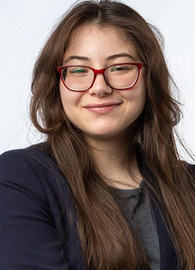 Headshot portrait of a woman