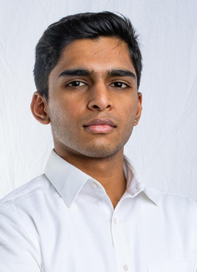 Headshot portrait of a man