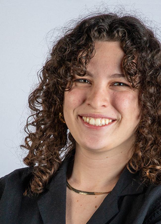 Headshot portrait of a woman